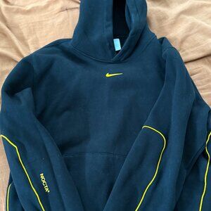Nike Nocta Drake Hoodie Sweatshirt Black and Yellow XL